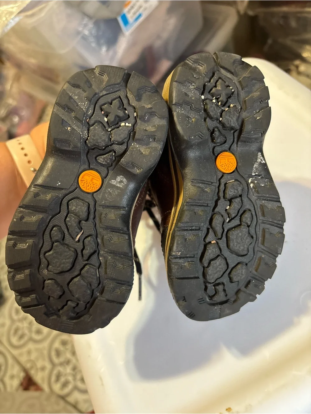 Timberland Boots Toddler 5 dark brown hiking boots